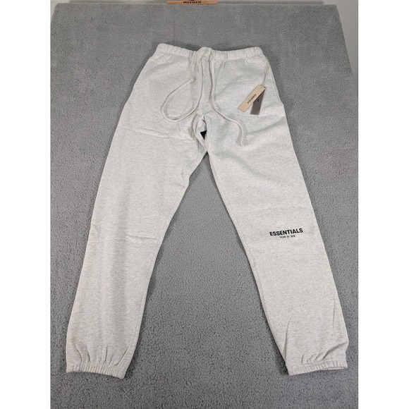 Essentials Fear of God Pants Mens XL Gray Sweatpants Logo Joggers Streetwear New - Picture 1 of 10
